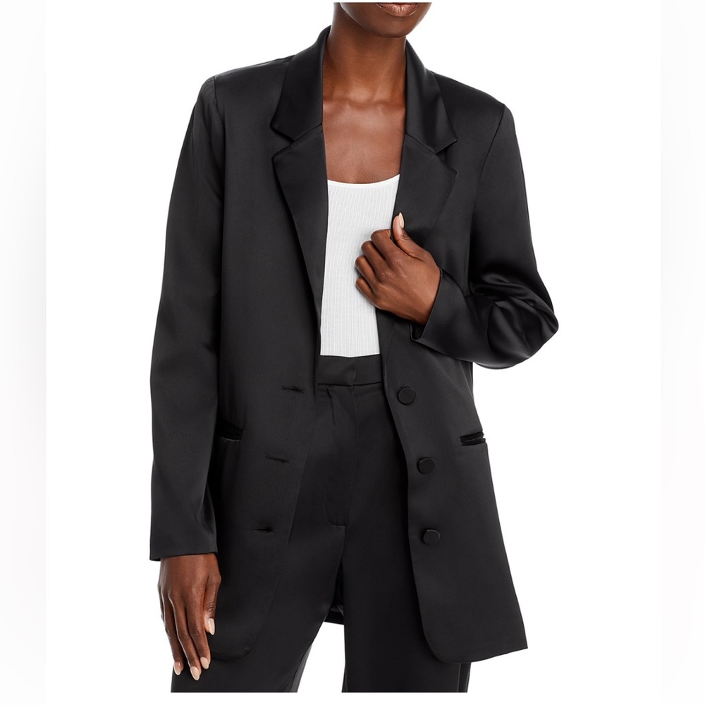 Wayf satin blazer never worn with tags